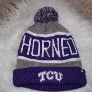 TCU Pom Pom Beanie